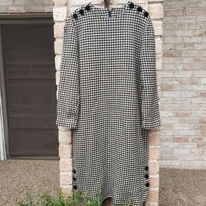 Nipon Boutique wool houndstooth dress 16
